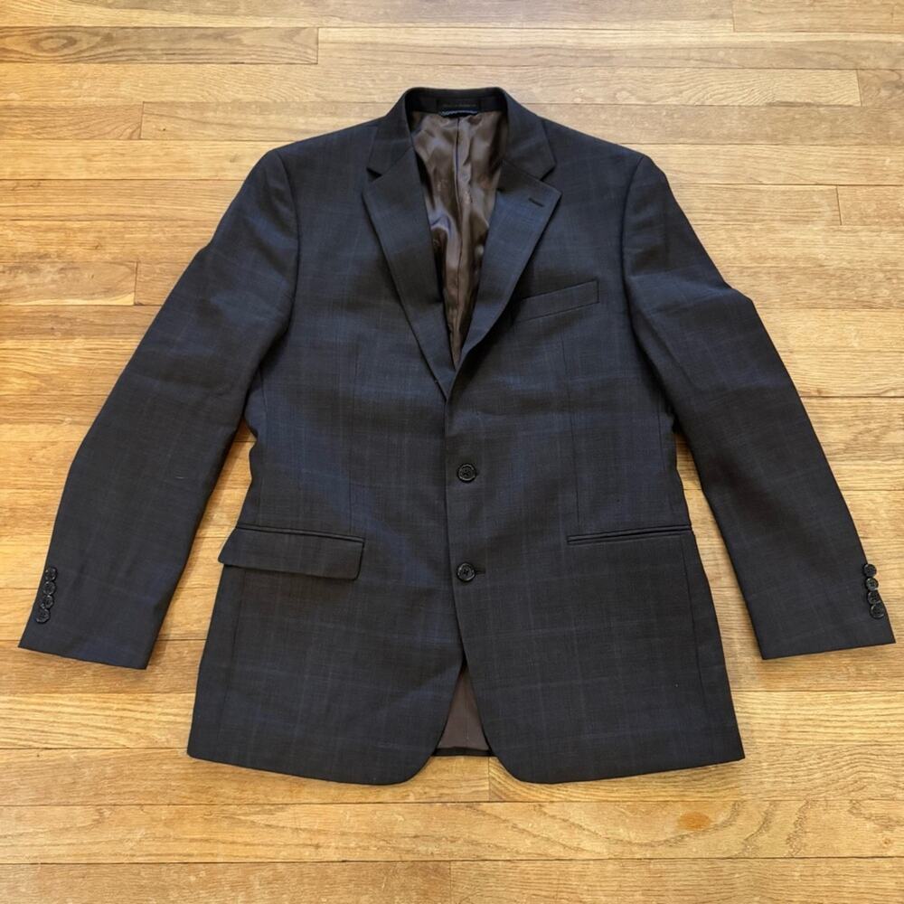 Ralph Lauren Brown two button wool blend blazer jacket size 42 long
b40